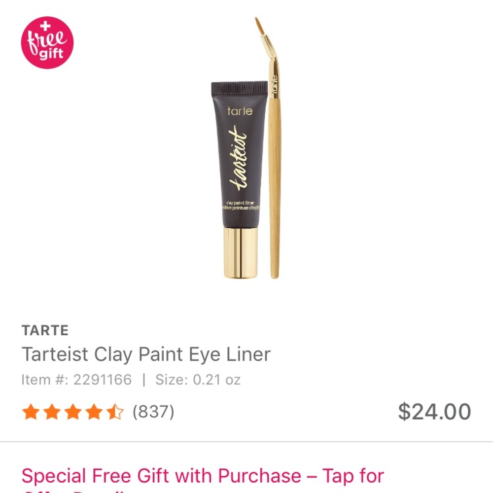 TARTE Tarteist Clay Paint Eye Liner